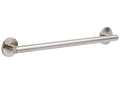 DELTA® 41824-SS Round Contemporary Decorative Grab Bar, 24 in L x 1-1/4 in Dia, Stainless Steel, Brass, Import