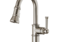 Brizo® 63925LF-SS Pull-Down Prep Faucet, Artesso®, Stainless Steel, 1 Handle, 1.8 gpm