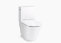 Kohler K-22378-0 Brazn(TM) One-Piece Compact Elongated Dual-Flush Toilet with Skirted Trapway