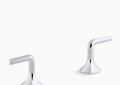 Kohler K-27010-4-CP Occasion(TM) Lever Bathroom Sink Faucet Handles - Polished Chrome