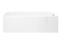 Sterling® 71141120-0 Bathtub, Accord®, Soaking, 60-1/4 in L x 31-1/4 in W, Right Drain, High Gloss White