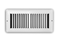 TRUaire™ 150TSW02X12 2-Way Stamped Toe-Space Grille, 12 in W x 2 in H, 50 to 225 cfm, Steel, White, Import