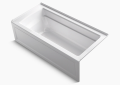 Kohler K-1949-GHRA-0 Archer(R) 66" x 32" Alcove Heated BubbleMassage(TM) Air Bath, Right Drain - White