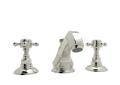 Rohl A1808XMPN-2 Hex Spout Widespread Bathroom Faucet - Polished Nickel