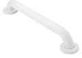 Moen® R8718W Home Care® Grab Bar, 1-1/4 in Dia 18 in L, Glacier, 304 Stainless Steel, Import