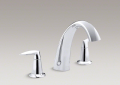 Kohler® T45115-4-CP Alteo® Bath Tub Faucet Trim, 16 gpm Flow Rate, 8 in Center, Polished Chrome, 2 Handles, Function: Traditional