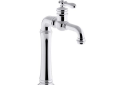 Kohler® 72763-9M-CP Artifacts® Gentleman's® Bathroom Sink Faucet, 1.2 gpm Flow Rate, 7-5/16 in H Spout, 1 Handles, Metal Pop-Up Drain, 1 Faucet Holes, Polished Chrome, Function: Traditional