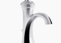 Kohler® 193-4-CP Devonshire® Bathroom Sink Faucet, 1.2 gpm Flow Rate, 5 in H Spout, 1 Handles, Pop-Up Drain, 1 Faucet Holes, Polished Chrome, Function: Traditional