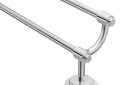 Moen® DN0722CH Double Towel Bar, Iso™, 24 in L Bar, 3.76 in OAD x 7.6 in OAH, Aluminum, Polished Chrome, Import