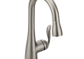 Moen® 5995SRS Pull-Down Bar Faucet, Arbor®, Spot Resist Stainless, 1 Handle, 1.5 gpm