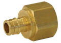 Uponor LF4575050 Female Adapter, 1/2 in Nominal, PEX x FNPT End Style, Brass, Domestic