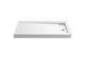Kohler® 9194-0 Bellwether® Single Threshold Shower Base, White, Right Offset Drain, 60 in L x 34 in W x 4-1/2 in D