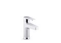 Kohler® 46028-4-CP Taut™ Faucet, 0.5 gpm Flow Rate, 3-9/16 in H Spout, 1 Handle, Grid Drain, 1 Faucet Hole, Polished Chrome, Function: Touchless