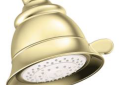 Moen® 3838P Shower Head, 2.5 gpm Min, 4 Sprays, Wall Mount, 3-3/4 x 4-13/16 in Head, Import
