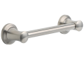 DELTA® 41712-SS Transitional Decorative Grab Bar, 12 in L x 1-1/4 in Dia, Stainless Steel, Brass, Import