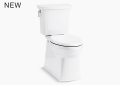 Kohler® 3814-0 2-Piece Toilet, Corbelle® Comfort Height®, Elongated Bowl, 16-1/2 in H Rim, 12 in Rough-In, 1.28 gpf, White