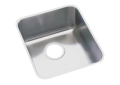 Elkay® ELUH1116 Lustertone™ Classic Kitchen Sink, 11-1/2 in L x 16 in W Bowl x 7-7/8 in D Bowl, 14 in L x 18-1/2 in W x 7-7/8 in H, Undermount Mounting, 18 ga 304 Stainless Steel