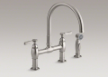 Kohler 6131-4-VS Deck-Mount Kitchen Faucet