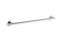 Kohler® 78373-SN 78373 Components® Wall Mount Towel Bar, 24 in L Bar, 2-3/8 in OAH 2-15/16 in OAD, Zinc/Brass