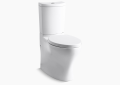 Kohler® 6355-0 6355 2-Piece Toilet, Persuade® Curv, Elongated Bowl, 16-1/2 in H Rim, 12 in Rough-In, 1/1.6 gpf Flush Rate, White