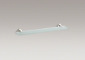 Kohler® 14440-SN Glass Shelf, Purist®, 22-1/2 in OAL x 4-7/8 in OAD, Brass