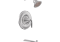 Moen® T62133EP Tub and Shower Trim, 1.75 gpm Shower, Polished Chrome