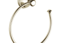 DELTA® 79746-PN Cassidy™ Towel Holder, 7 in Ring, 2-5/8 in OAD x 8-1/4 in OAH, Brass, Nickel Plated, Import