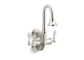 Kohler® 730T70-4AJR-SR Triton® Bowe™ Cannock™ Contemporary Style Bathroom Sink Faucet, Commercial, 1.2 gpm Flow Rate, 4-1/8 in H Spout, Vibrant® Bright Nickel, 2 Handles, Function: Traditional