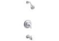 Sterling® TS24820-4G-CP Bath/Shower Faucet Trim Set With Katalyst® Air-Induction Technology, 1.75 gpm Shower, Polished Chrome