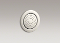 Kohler® 8014-SN WaterTile® Round Body Spray, Number of Spray Type: 1, Full Spray, 2 gpm Max Flow, Ceiling/Wall Mount