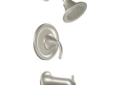 Moen® TS2156BN Tub and Shower Trim, 2.5 gpm Shower, Brushed Nickel