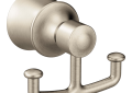 Moen® YB2103BN Dartmoor™ Robe Hook, (2) Hooks, 1.63 in OAH 3 in OAW 2.41 in OAD, Import