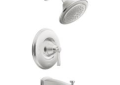 Moen® TS2213 Tub and Shower Trim, 2 gpm Shower, Polished Chrome