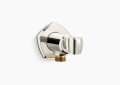 Kohler K-27117-SN Occasion(TM) Wall-Mount Handshower Holder with Supply Elbow and Check Valve - Vibrant Polished Nickel