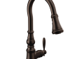 Moen® S73004ORB S73004 Weymouth™ Kitchen Faucet, 1.5 gpm Flow Rate, Oil Rubbed Bronze, 1 Handles, 1 Faucet Holes, Domestic