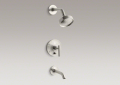 Kohler® T14420-4-BN Shower Faucet, 2.5 gpm Shower, Vibrant® Brushed Nickel
