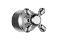 DELTA® H595 Cassidy Cross Handle, For Use With Model T11897-LHP Diverter Trim and Roman Tub Faucet, Metal, Polished Chrome, Import