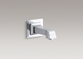 Kohler® 13139-A-CP Wall Mount Non-Diverter Bath Spout, Pinstripe® Pure, 6-7/8 in, Brass, Polished Chrome
