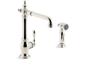 Kohler® 99265-SN Artifacts® Kitchen Sink Faucet, 1.8 gpm Flow Rate, High-Arc Swivel Spout, Vibrant® Polished Nickel, 1 Handles