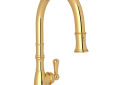 ROHL U.4744ULB-2 Georgian Era Traditional Pulldown Faucet - Unlacquered Brass