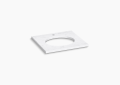 Kohler K-28247-EST Silestone(R) 25" Quartz Vanity Top with Rectangular Cutout - Eternal Statuario