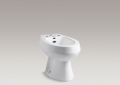 Kohler® 4854-0 Vertical Spray Bidet, San Tropez®, 15-1/2 in H Rim, 14-5/8 in Rough-In, White