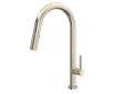 Rohl TE55D1LMSTN Tenerife Pull-Down Kitchen Faucet with C-Spout - Satin Nickel