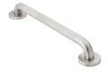 Moen® R8724P Home Care® Grab Bar, 1-1/4 in Dia 24 in L, Peened, 304 Stainless Steel, Import
