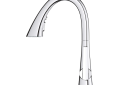 GROHE 30368002 Triple Spray Bar Faucet, Zedra, Polished Chrome, 1 Handles, 1.75 gpm Flow Rate