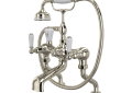 ROHL U3500L1PN Edwardian Exposed Deck Mount Tub Filler with Handshower - Polished Nickel