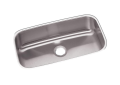 Elkay® DXUH2816 Dayton® Kitchen Sink, Radiant Satin, Rectangle Shape, 28 in L x 15-3/4 in W Bowl x 8 in D Bowl, 30-1/2 in L x 18-1/4 in W x 8 in H, Undermount Mounting, 18 ga 304 Stainless Steel