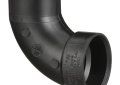 Charlotte ABS 00302 0600 Sanitary Street Elbow, 1-1/2 in Nominal, Spigot x Hub End Style, SCH 40/STD, ABS, Domestic