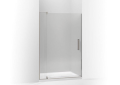 Kohler® 707551-L-BNK Pivot Shower Door, Crystal Clear Tempered Glass, Frameless Anodized Brushed Nickel Frame, 43-1/8 to 48 in Opening Width, 5/16 in THK Glass