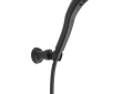 DELTA® 55421-BL Universal 1-Setting Wall Mount Hand Shower, 1.75 gpm, 82 in L Hose, Matte Black, Import